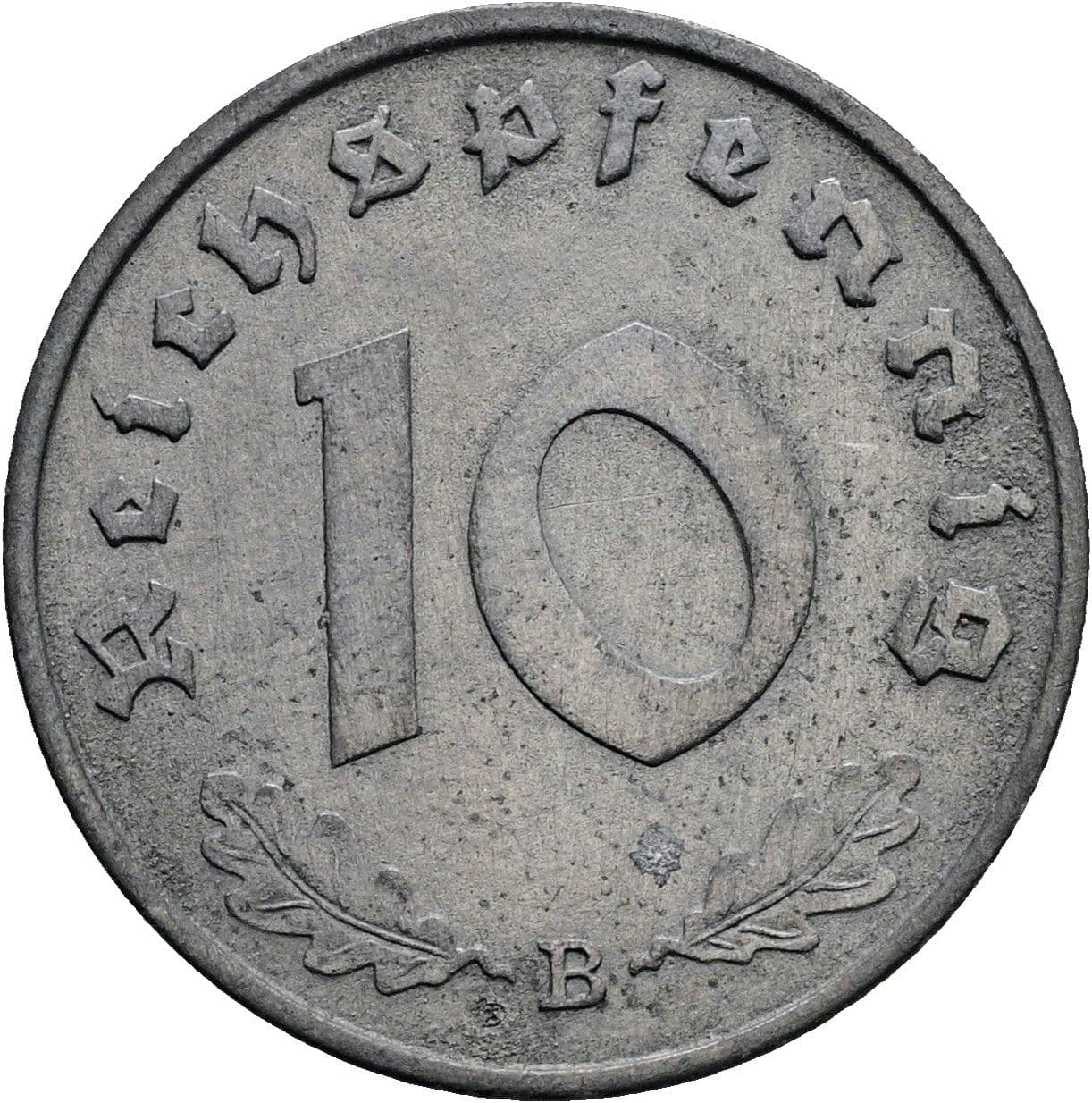10 Reichspfennig 1940 B – Vorderseite