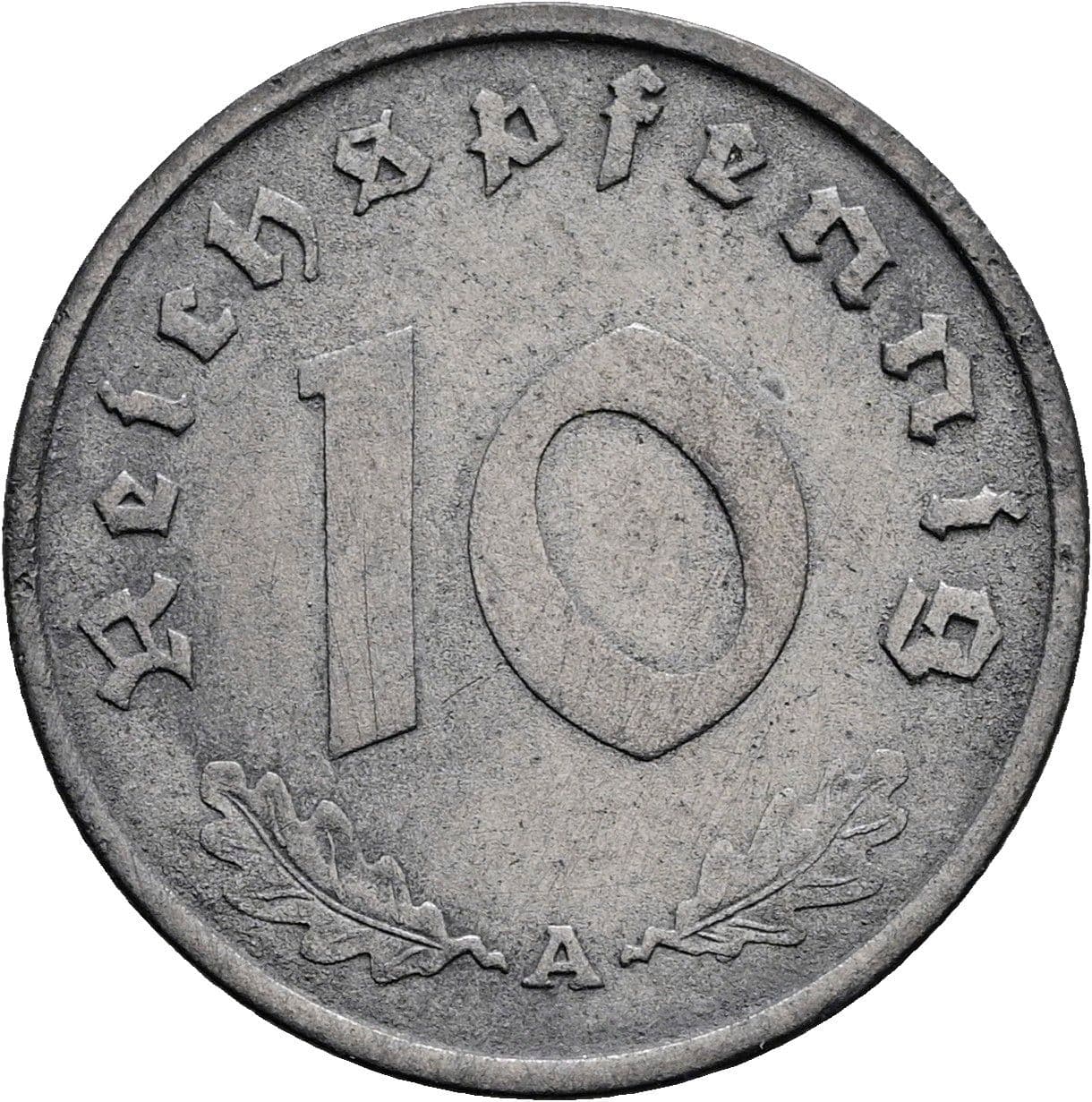 10 Reichspfennig 1940 A – Vorderseite