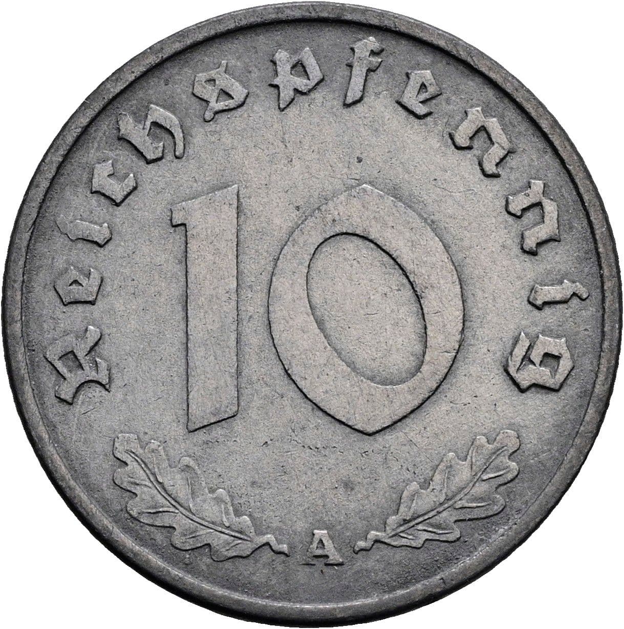 10 Reichspfennig 1940 A – Vorderseite