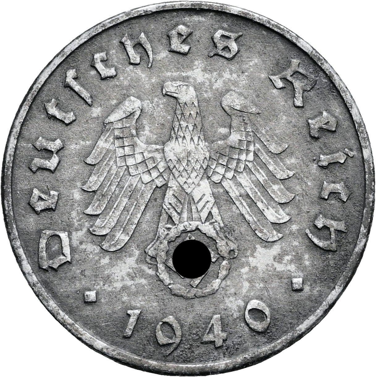 10 Reichspfennig 1940 A – Rückseite