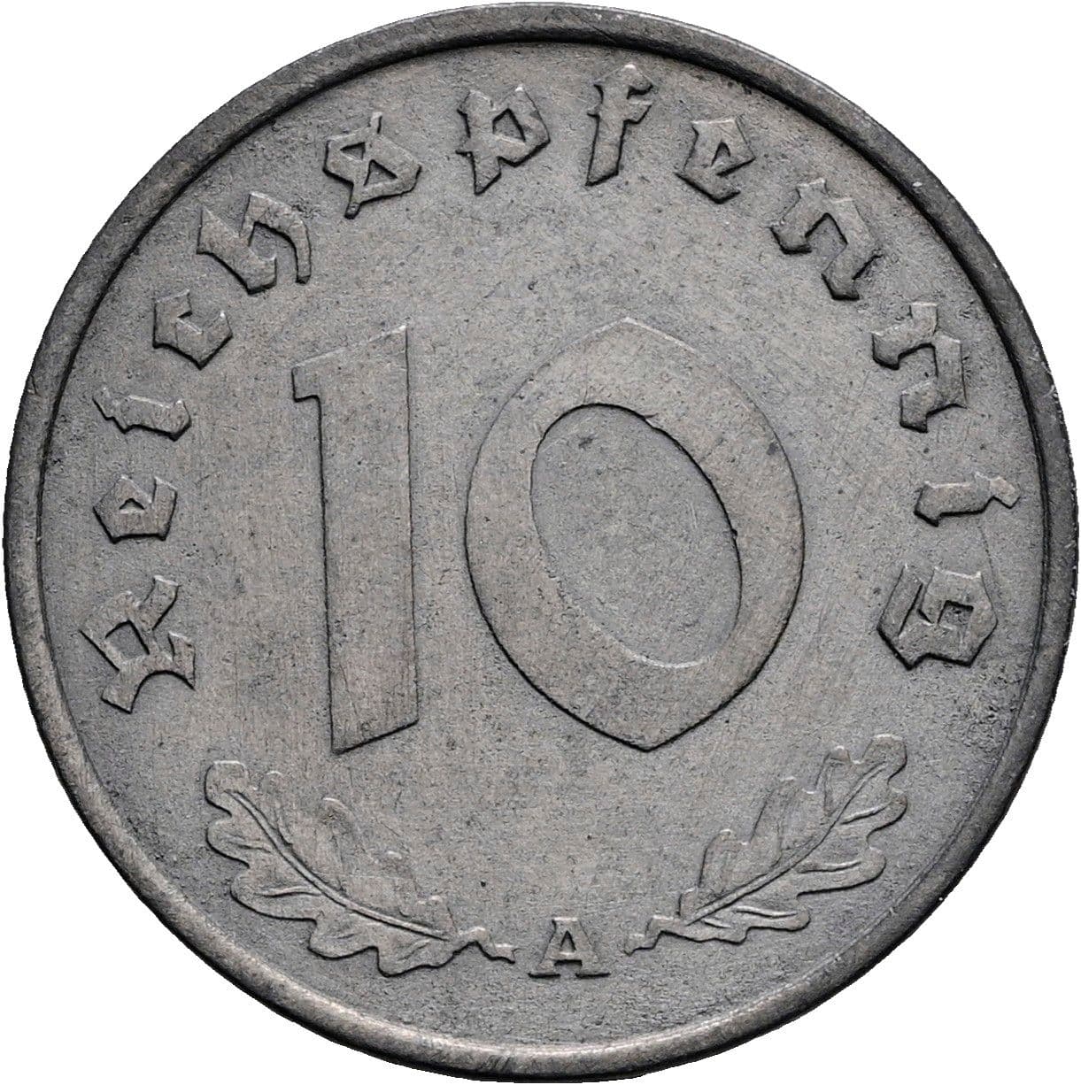 10 Reichspfennig 1940 A – Vorderseite
