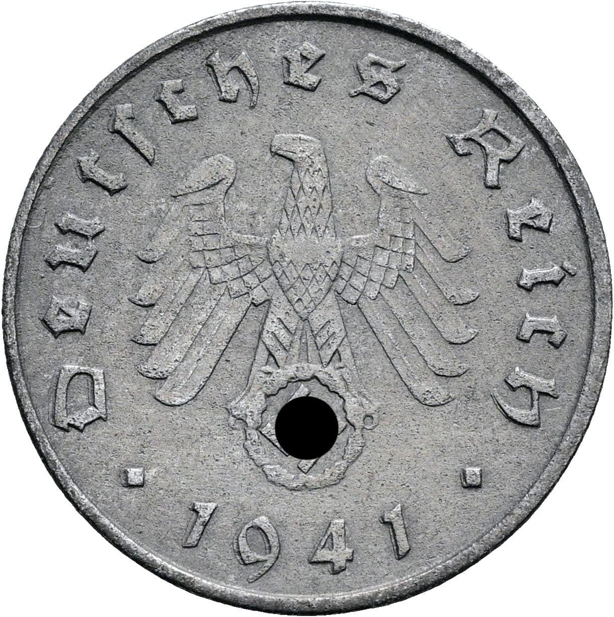 10 Reichspfennig 1941 A – Rückseite