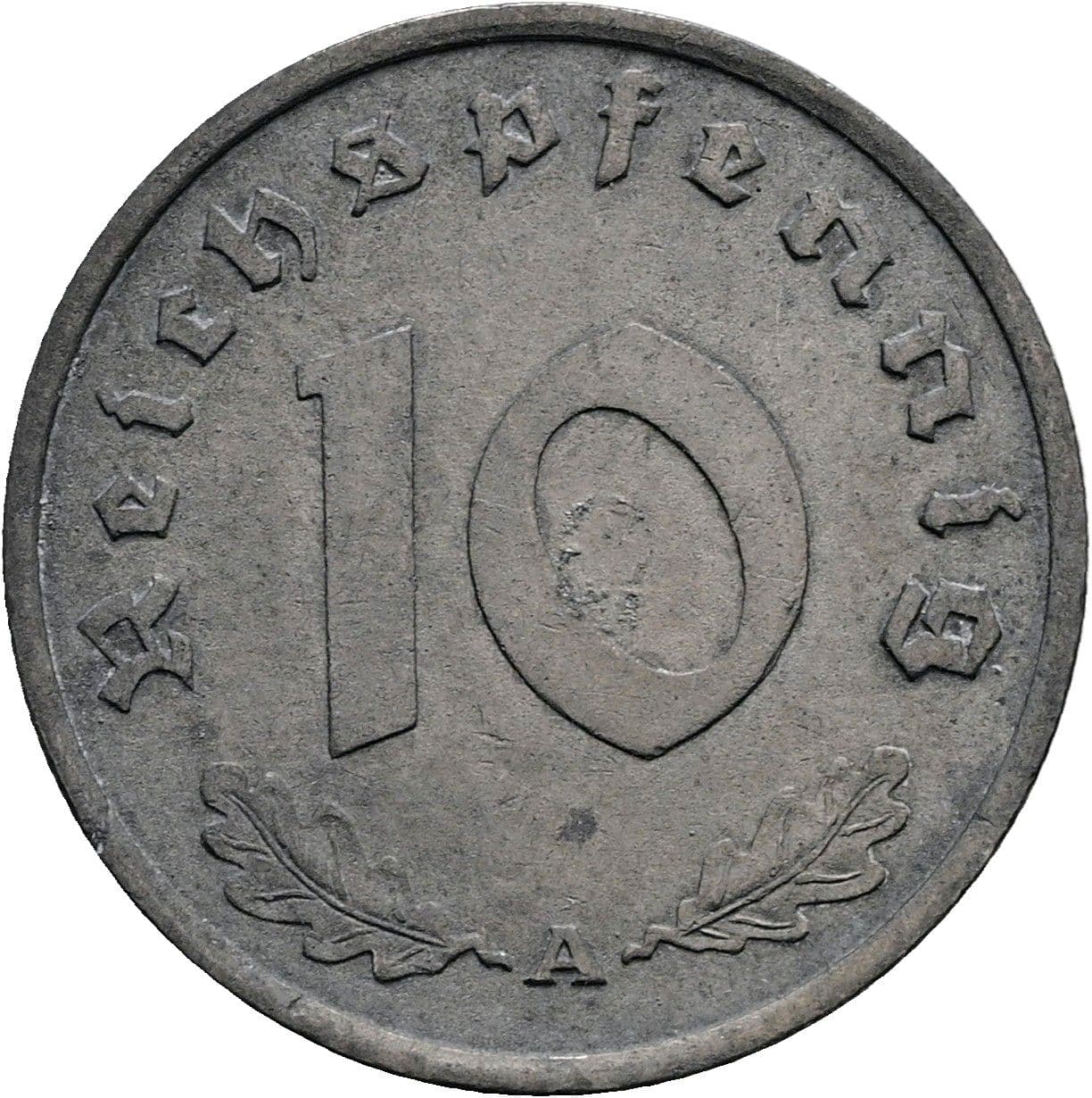 10 Reichspfennig 1940 A – Vorderseite