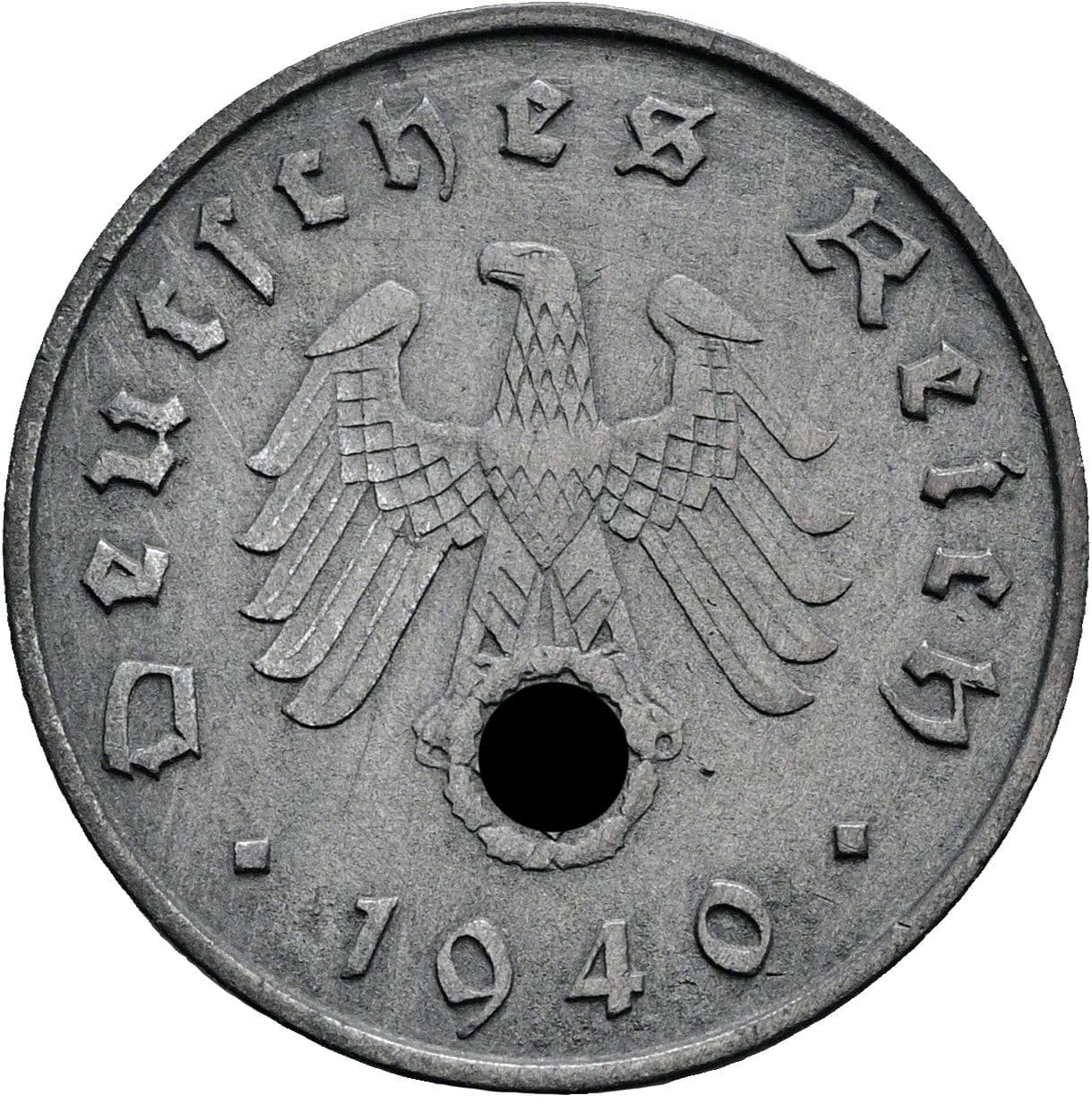 10 Reichspfennig 1940 A – Rückseite