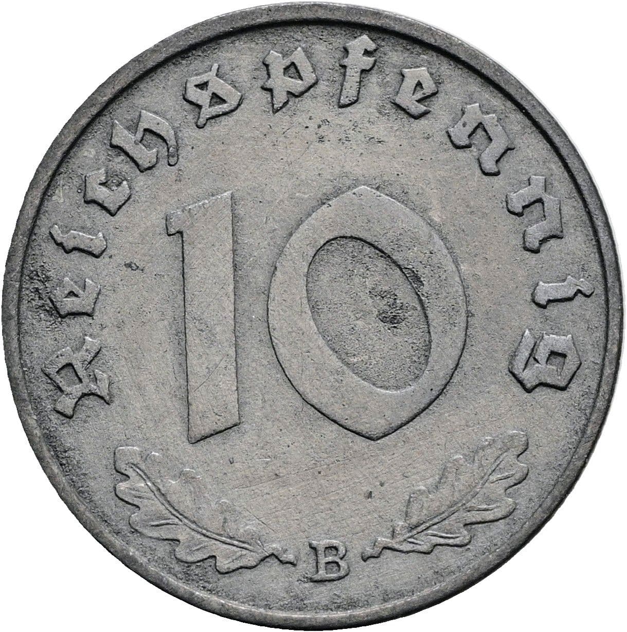 10 Reichspfennig 1940 B – Vorderseite