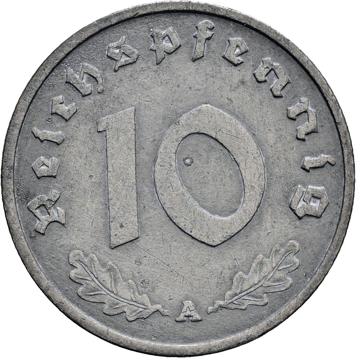 10 Reichspfennig 1940 A – Vorderseite
