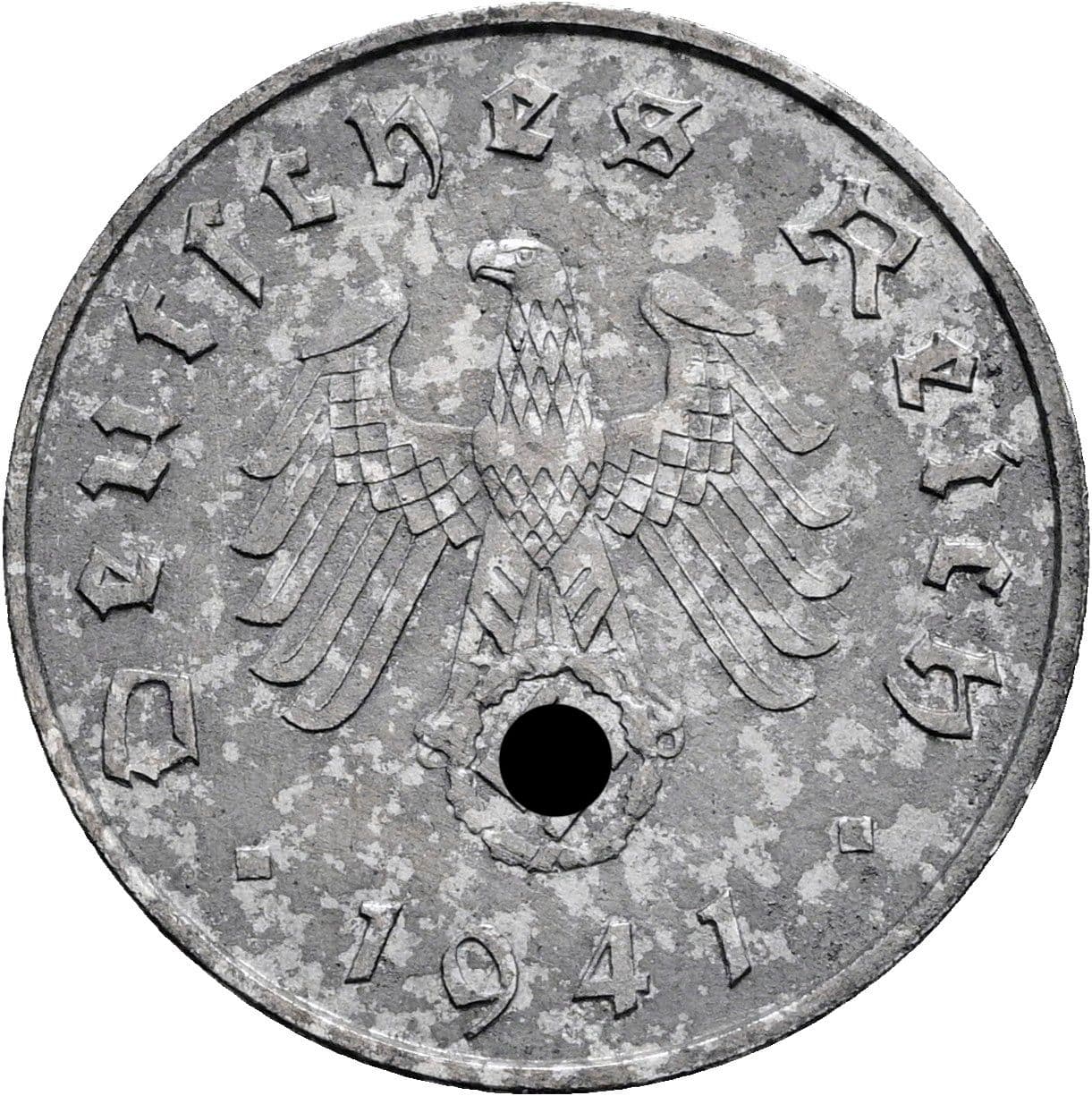 10 Reichspfennig 1941 A – Rückseite