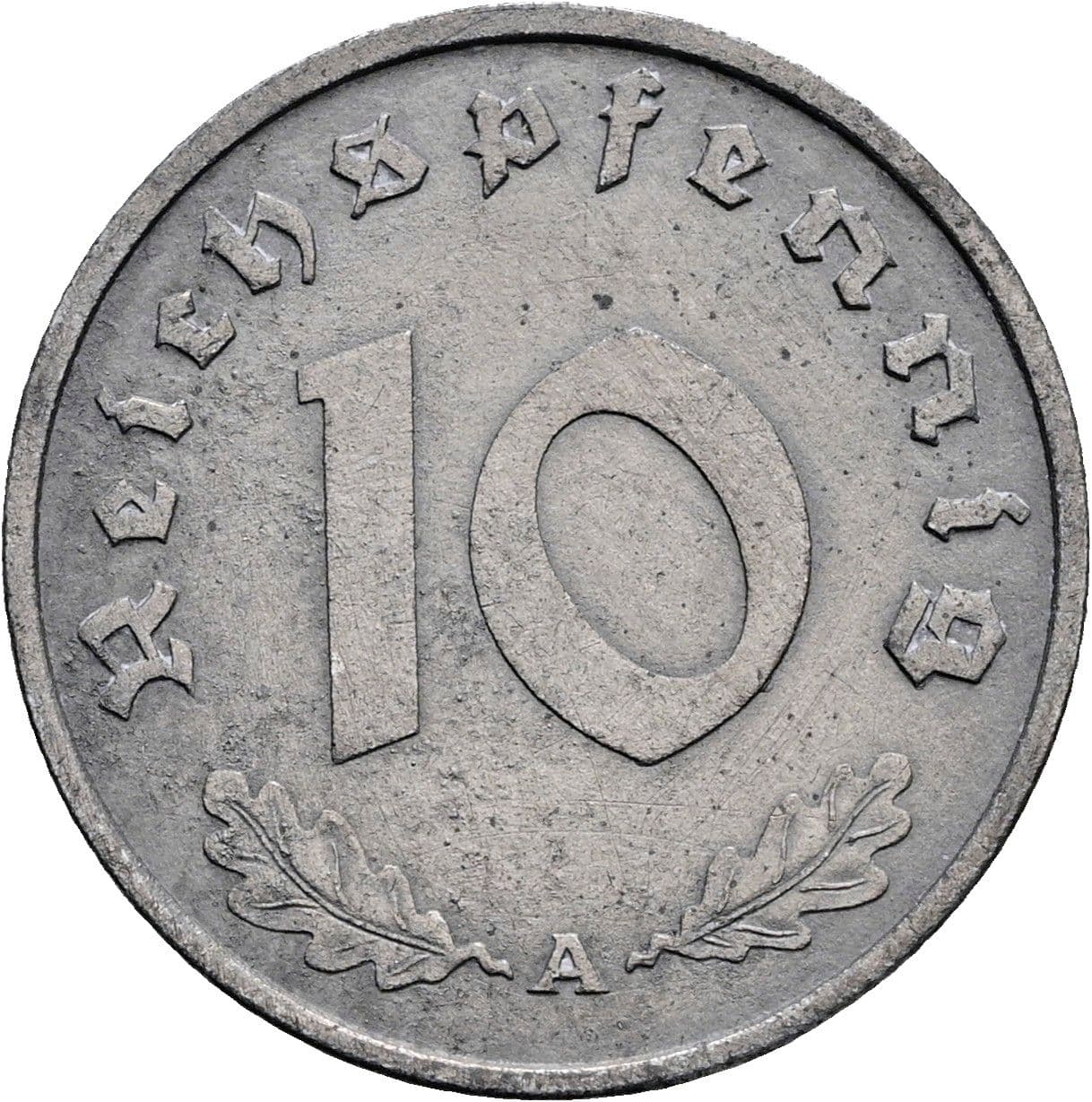10 Reichspfennig 1941 A – Vorderseite