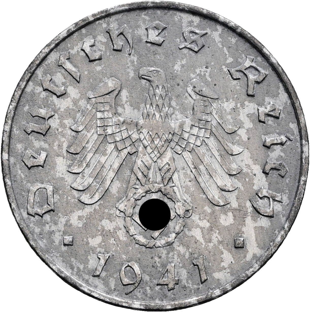 10 Reichspfennig 1941 A – Rückseite