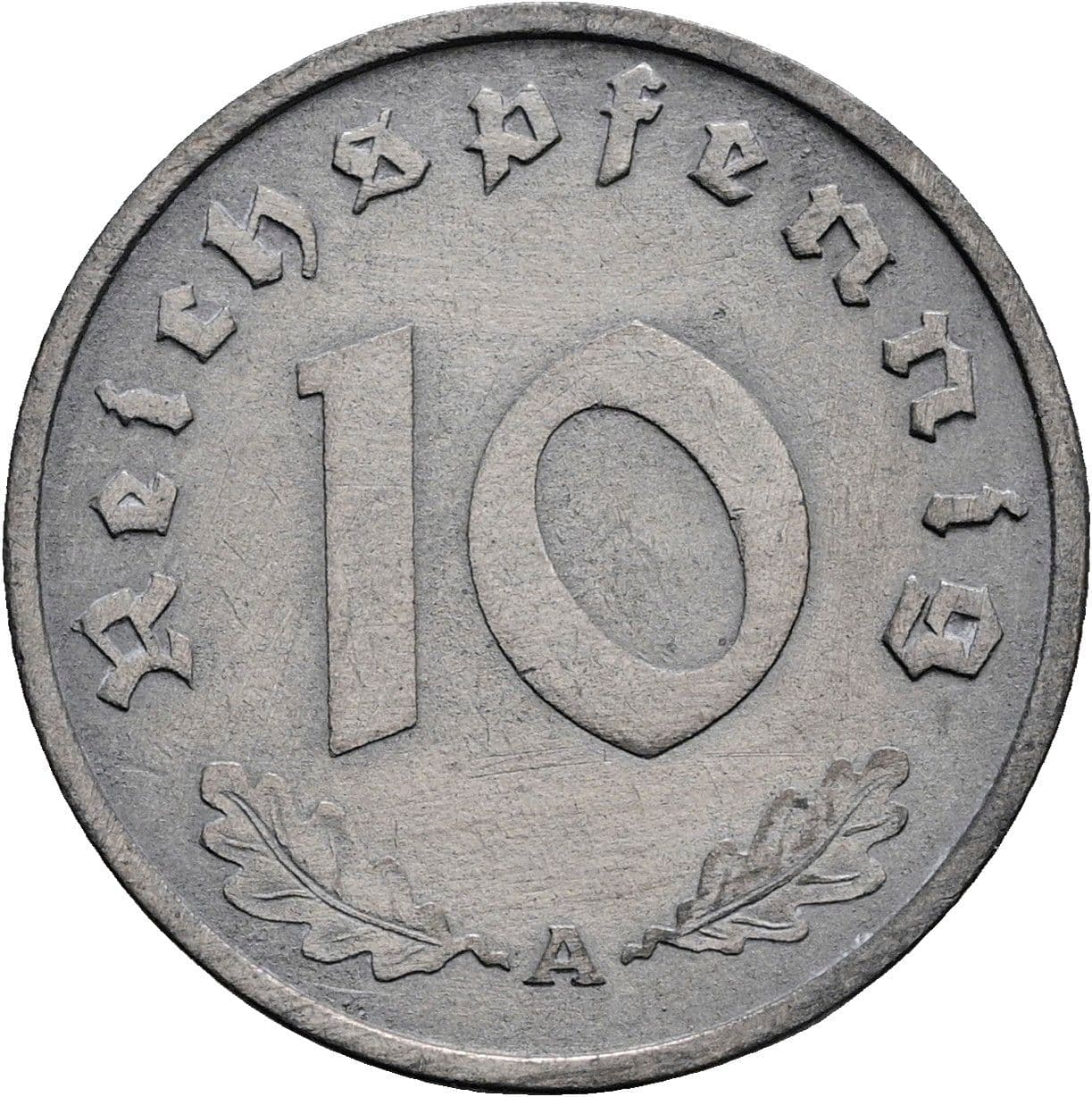 10 Reichspfennig 1941 A – Vorderseite