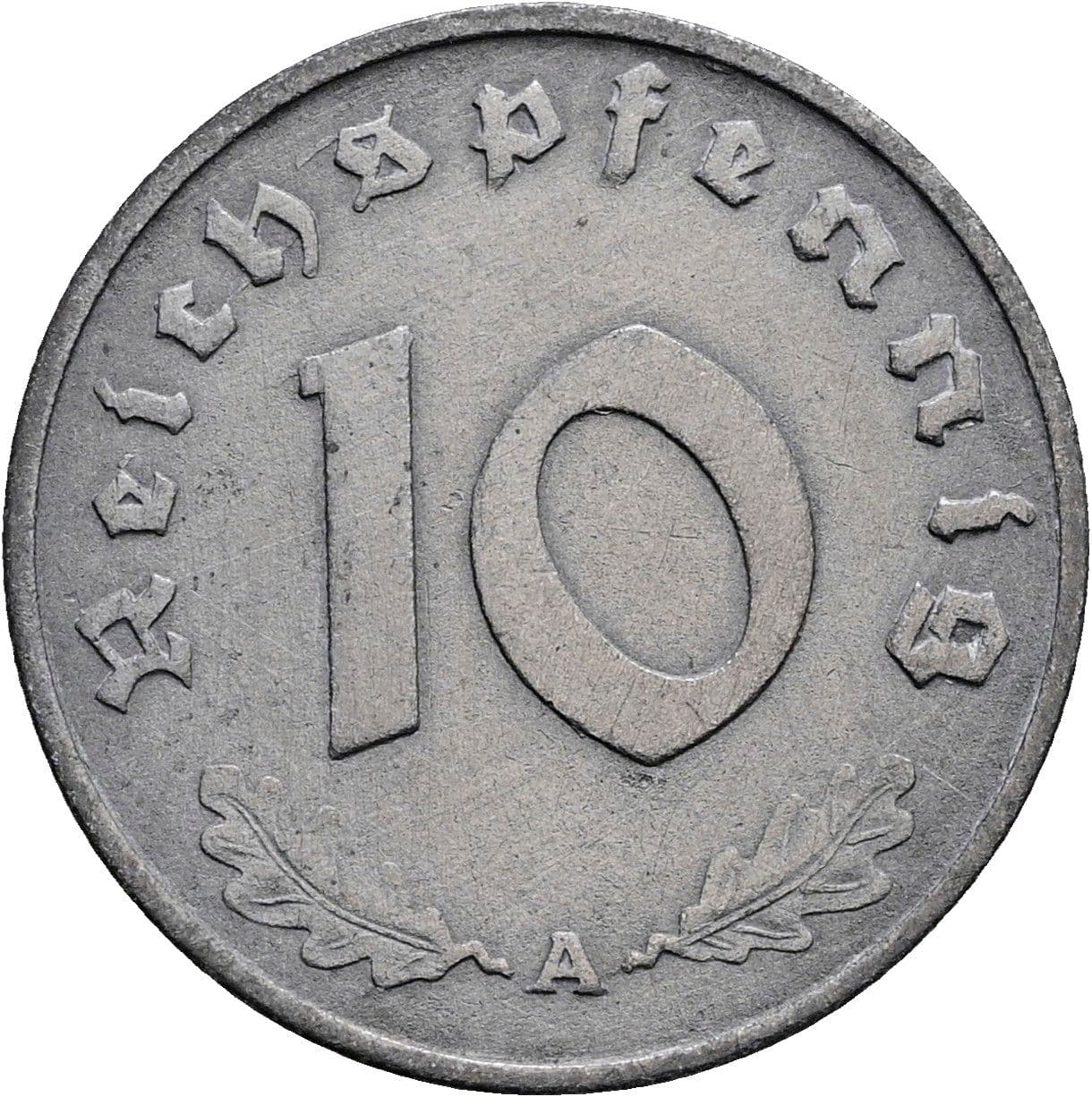10 Reichspfennig 1941 A – Vorderseite