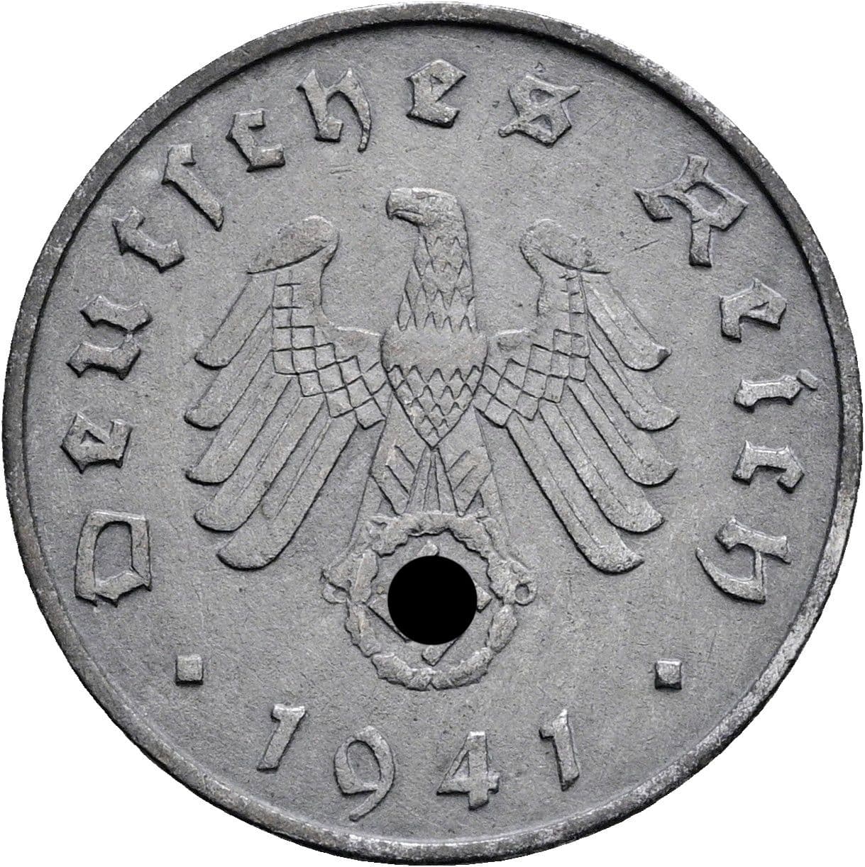 10 Reichspfennig 1941 A – Rückseite