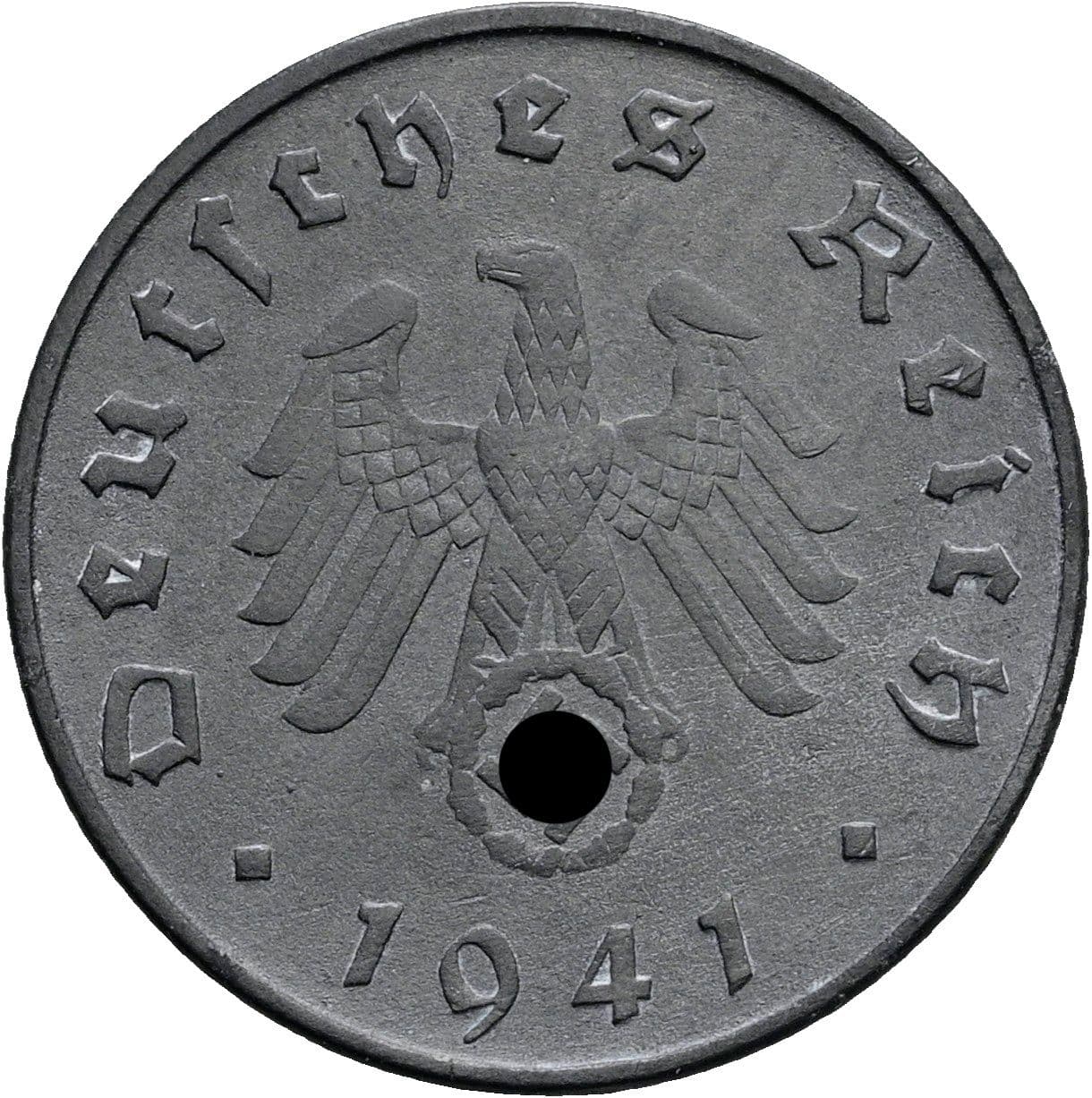 10 Reichspfennig 1941 D – Rückseite