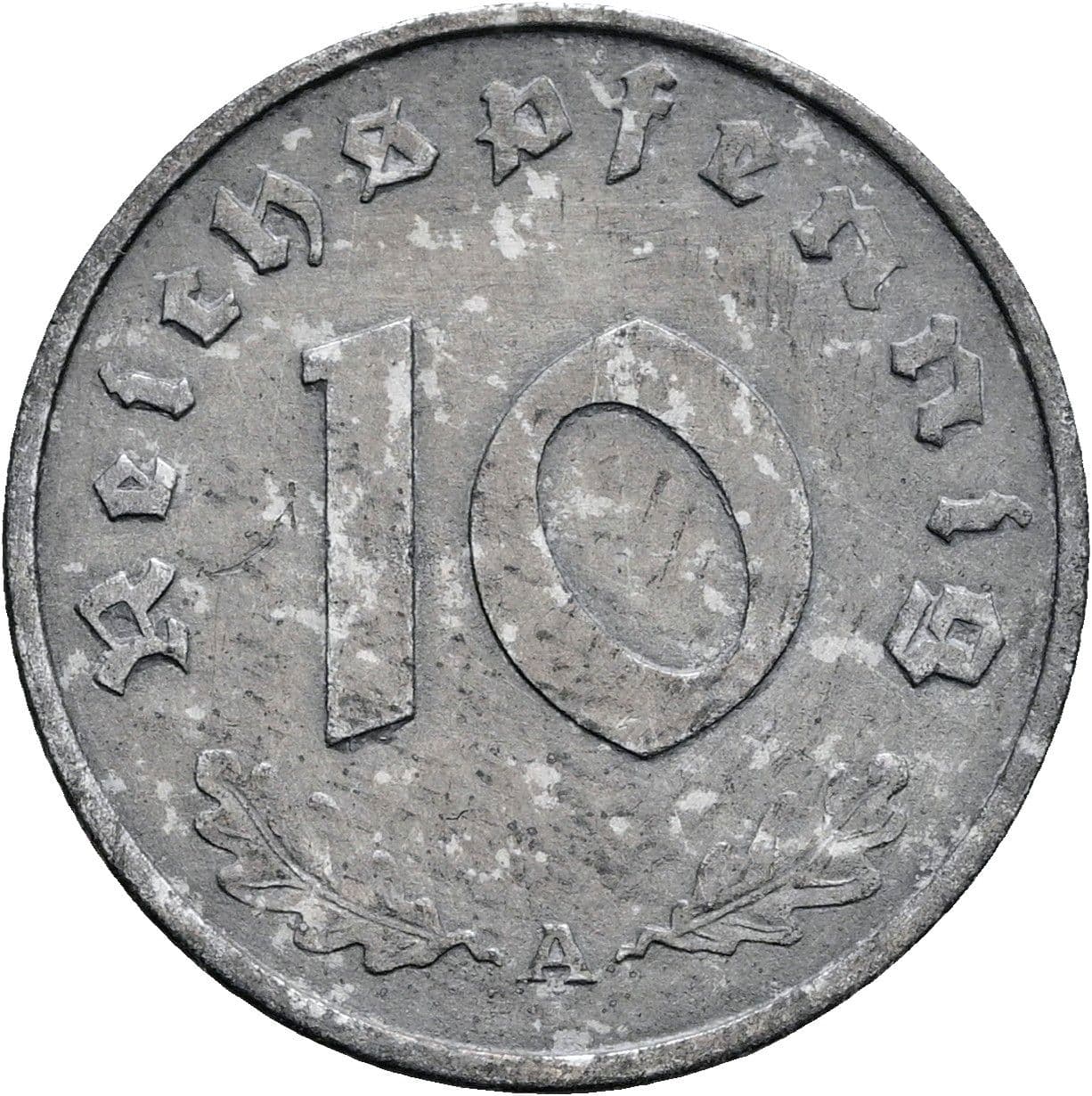 10 Reichspfennig 1942 A – Vorderseite