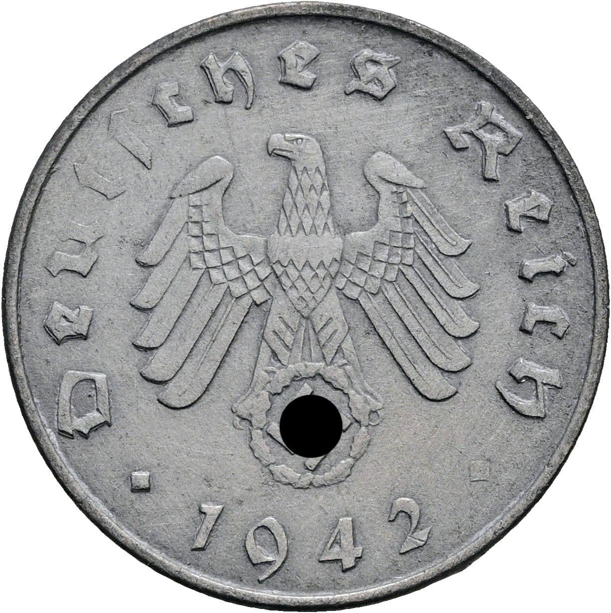 10 Reichspfennig 1942 A – Rückseite