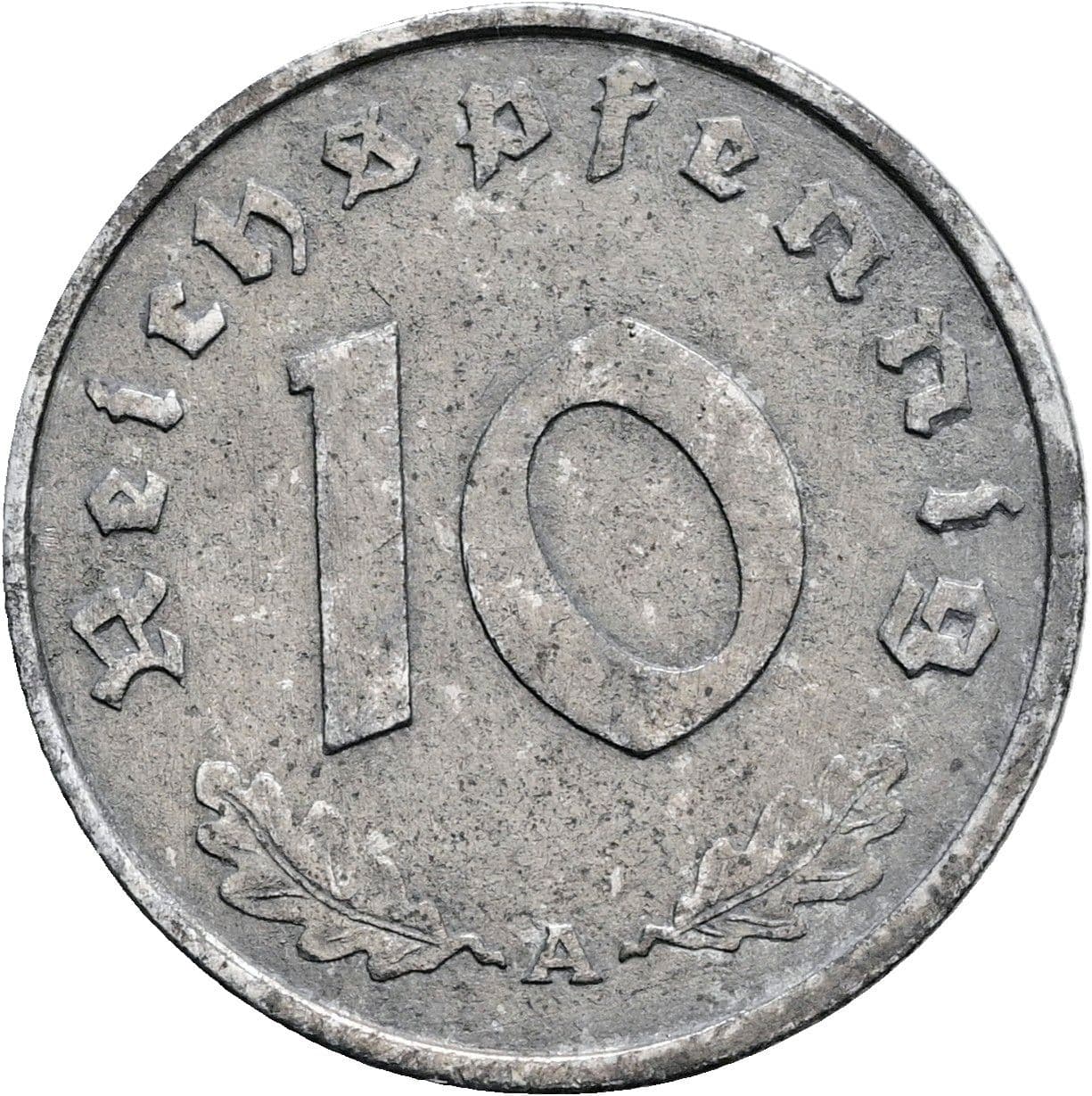 10 Reichspfennig 1942 A – Vorderseite
