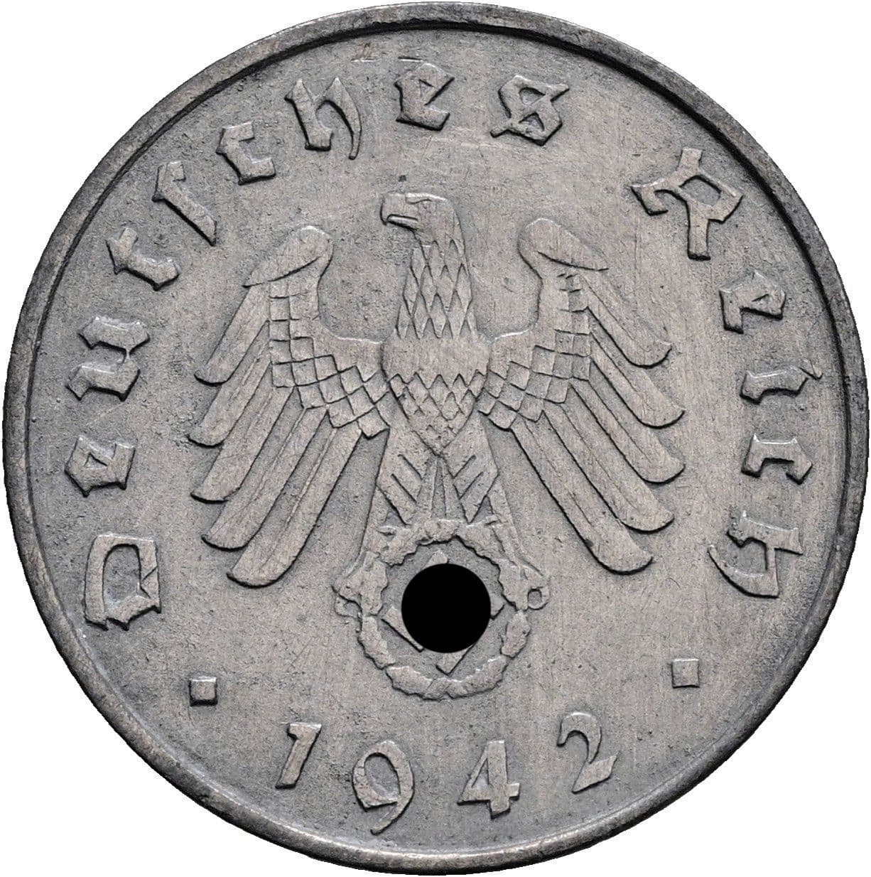 10 Reichspfennig 1942 A – Rückseite