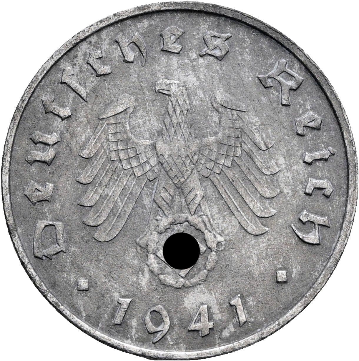 10 Reichspfennig 1941 D – Rückseite