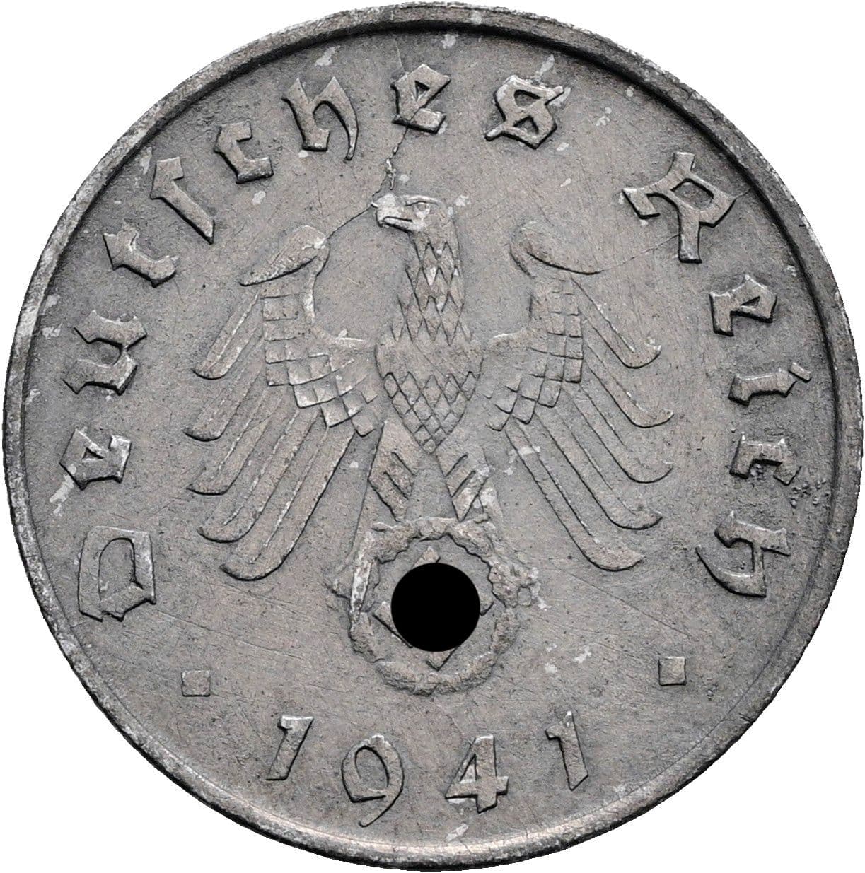 10 Reichspfennig 1941 D – Rückseite