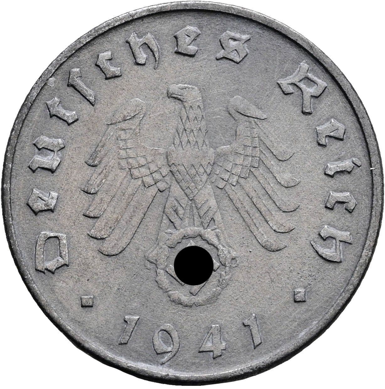 10 Reichspfennig 1941 D – Rückseite