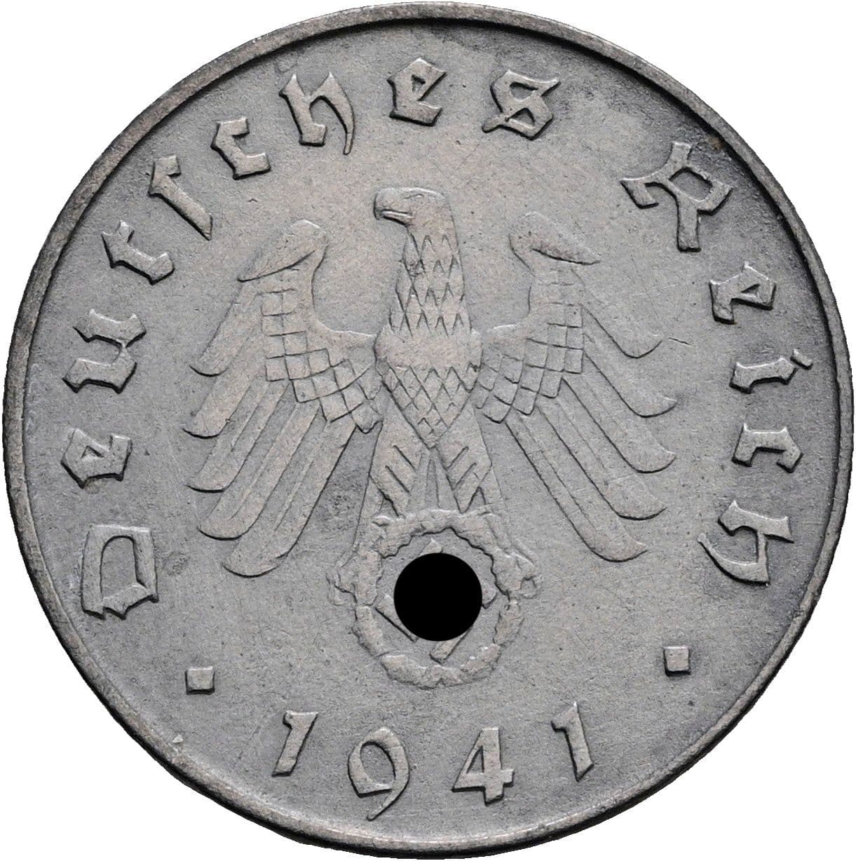 10 Reichspfennig 1941 D – Rückseite