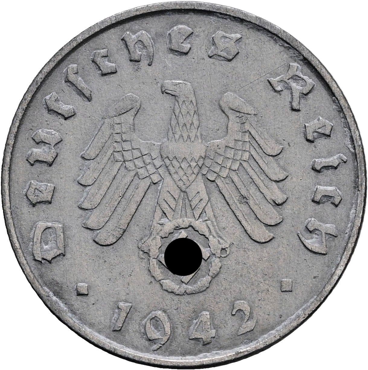 10 Reichspfennig 1942 A – Rückseite