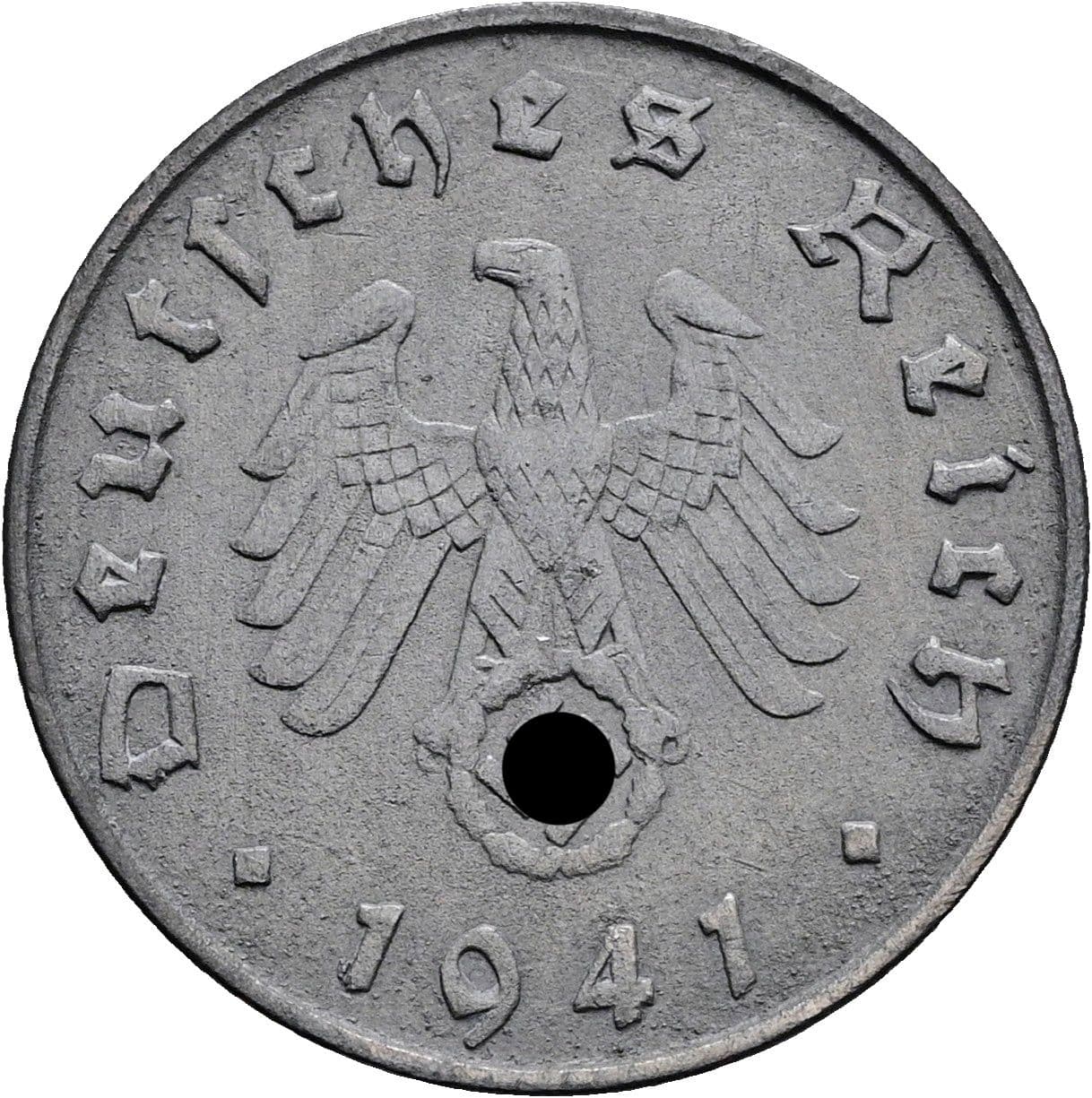 10 Reichspfennig 1941 E – Rückseite
