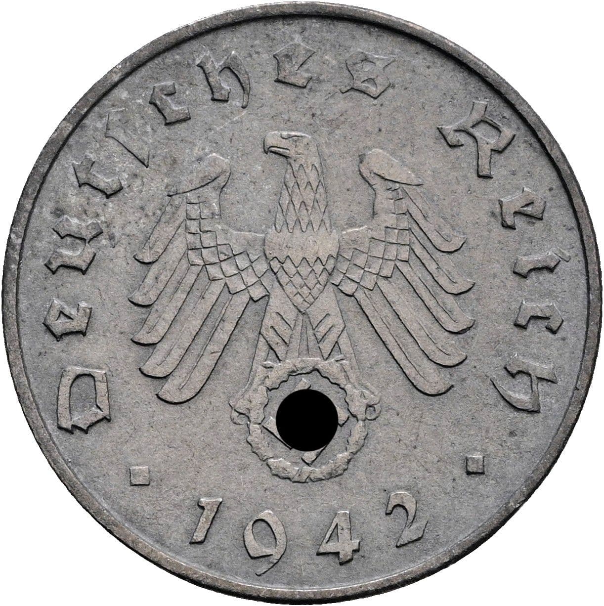 10 Reichspfennig 1942 A – Rückseite