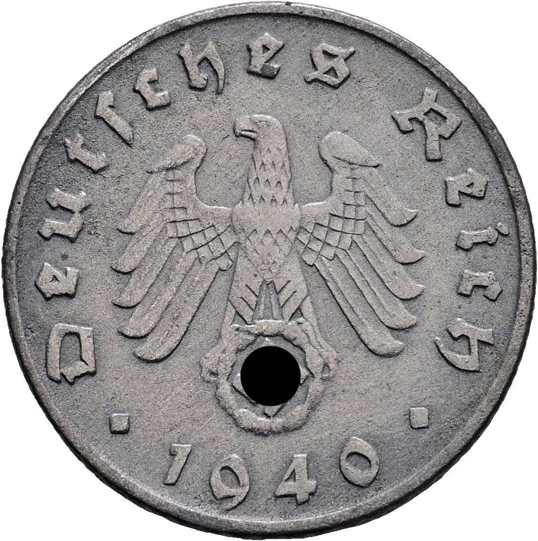 5 Reichspfennig 1940 E – Rückseite