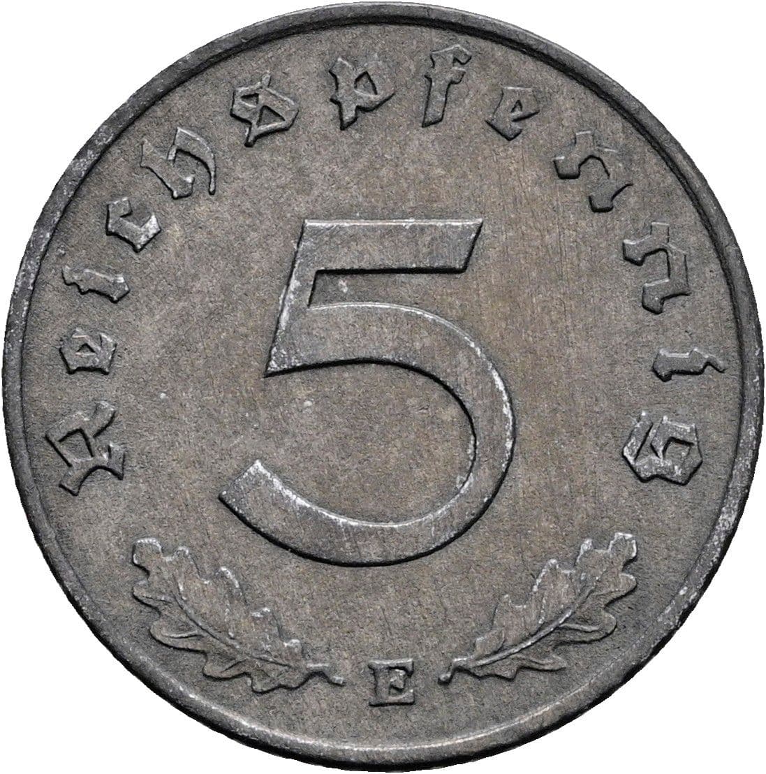 5 Reichspfennig 1943 E – Vorderseite