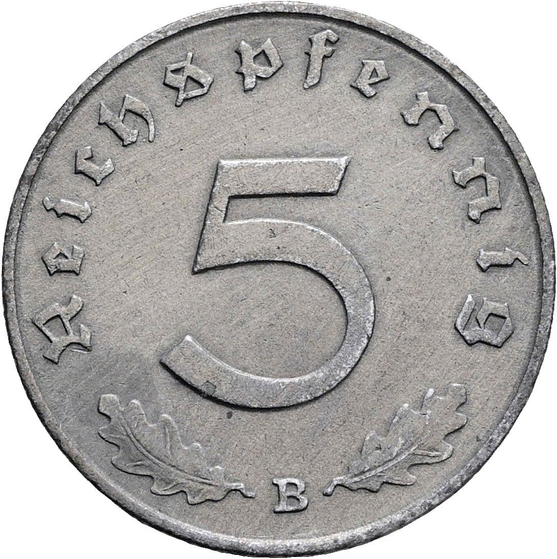5 Reichspfennig 1940 B – Vorderseite