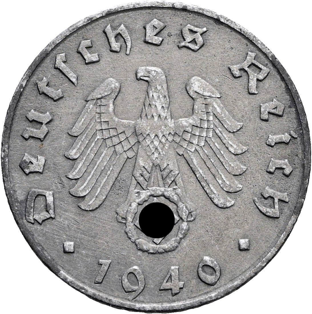 5 Reichspfennig 1940 B – Rückseite