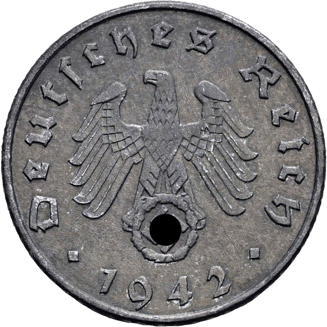 5 Reichspfennig 1942 A – Rückseite