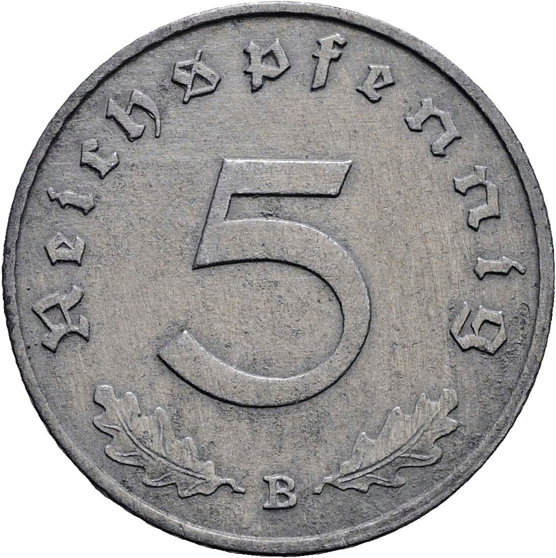 5 Reichspfennig 1940 B – Vorderseite
