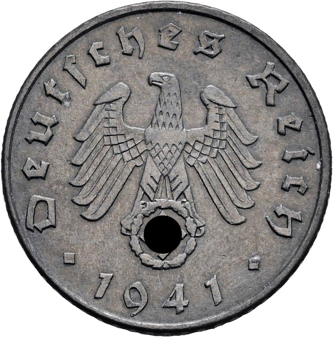 5 Reichspfennig 1941 A – Rückseite