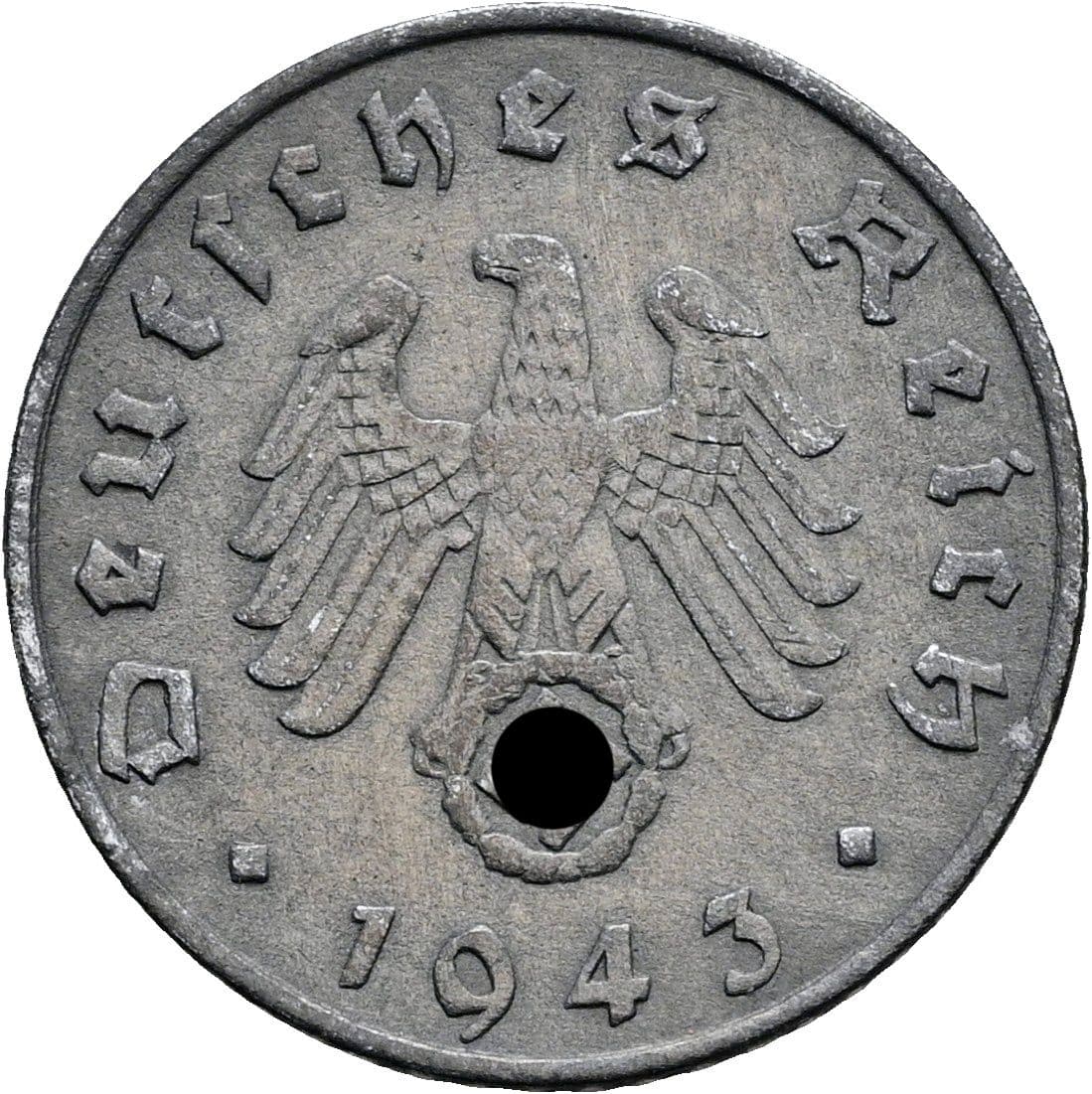 5 Reichspfennig 1943 E – Rückseite