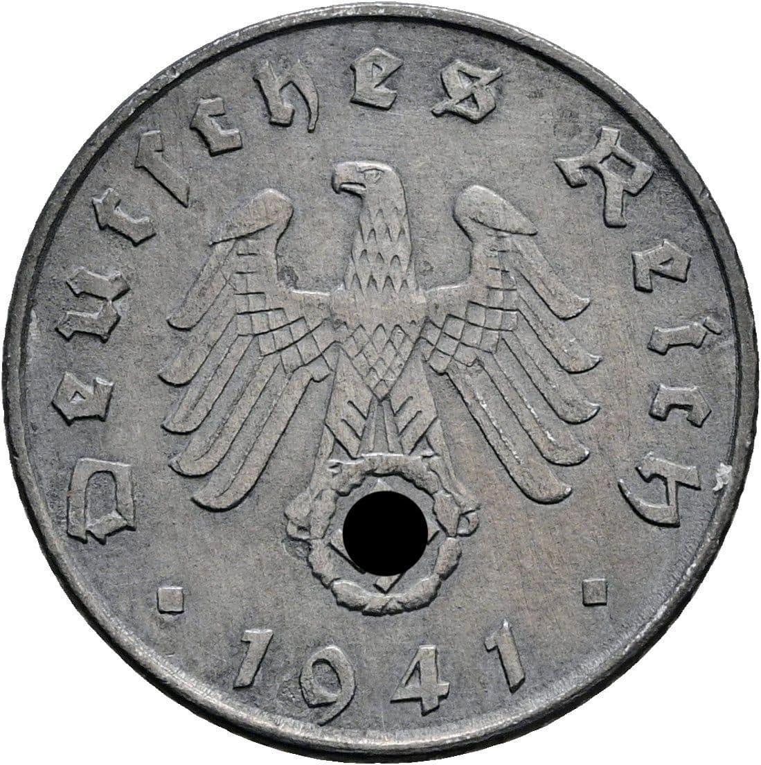 5 Reichspfennig 1941 A – Rückseite