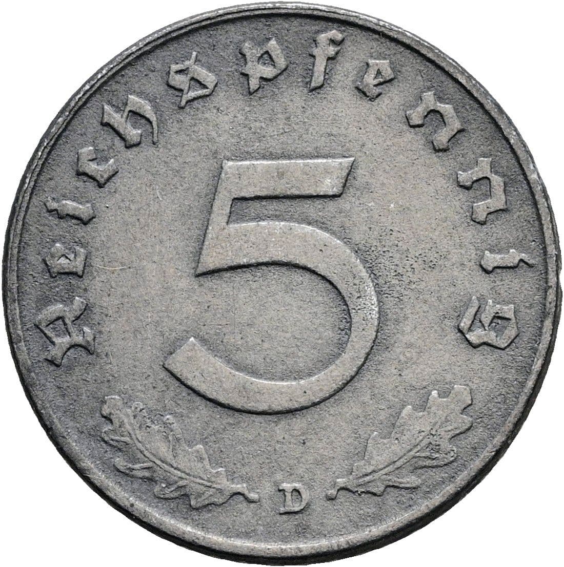 5 Reichspfennig 1941 D – Vorderseite