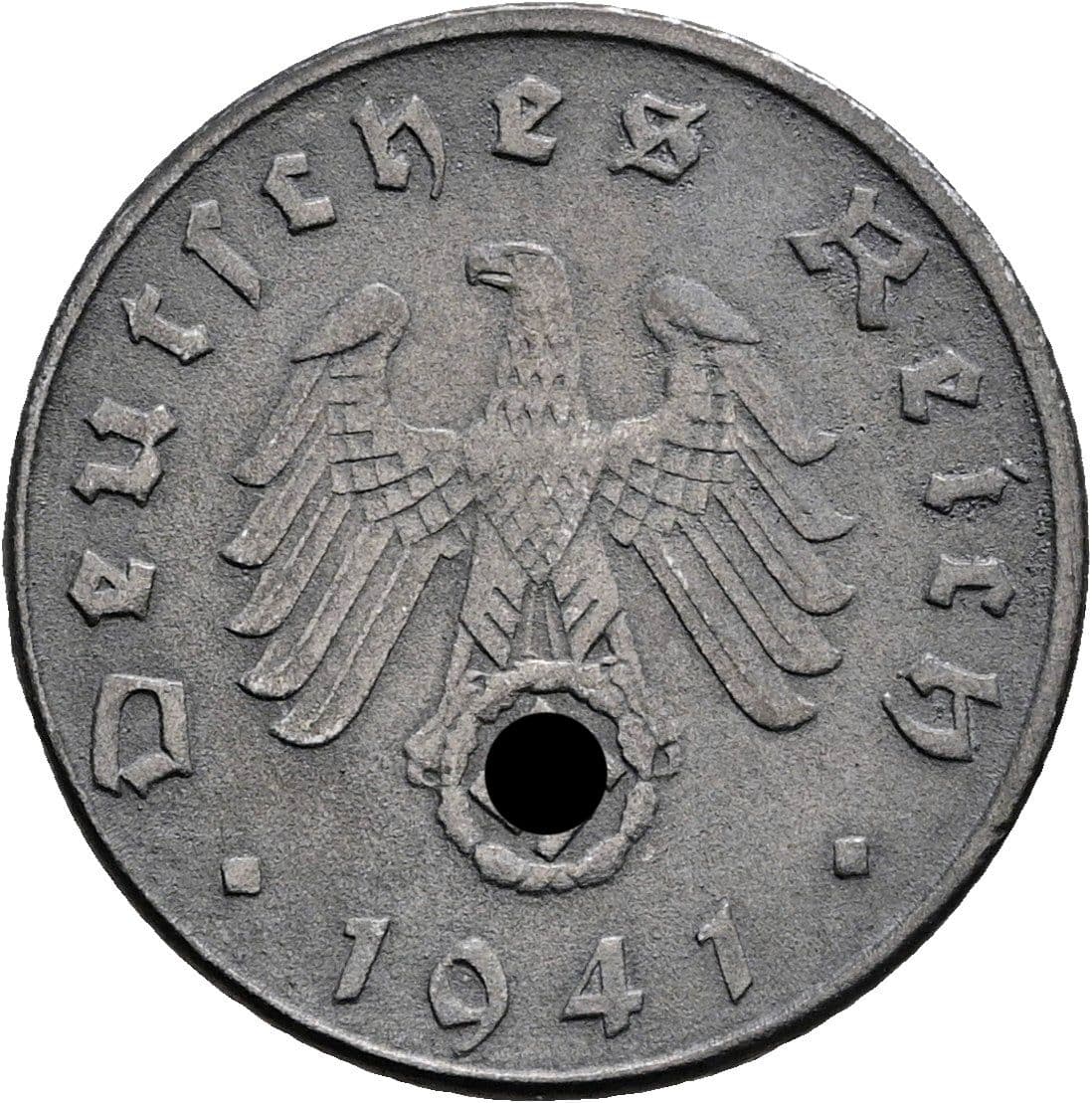 5 Reichspfennig 1941 D – Rückseite