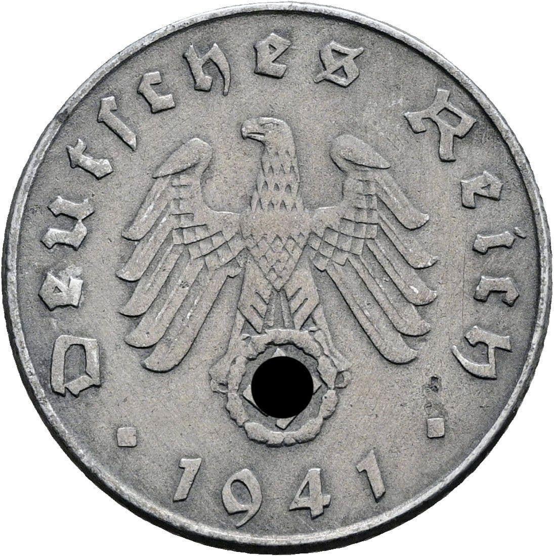 5 Reichspfennig 1941 D – Rückseite