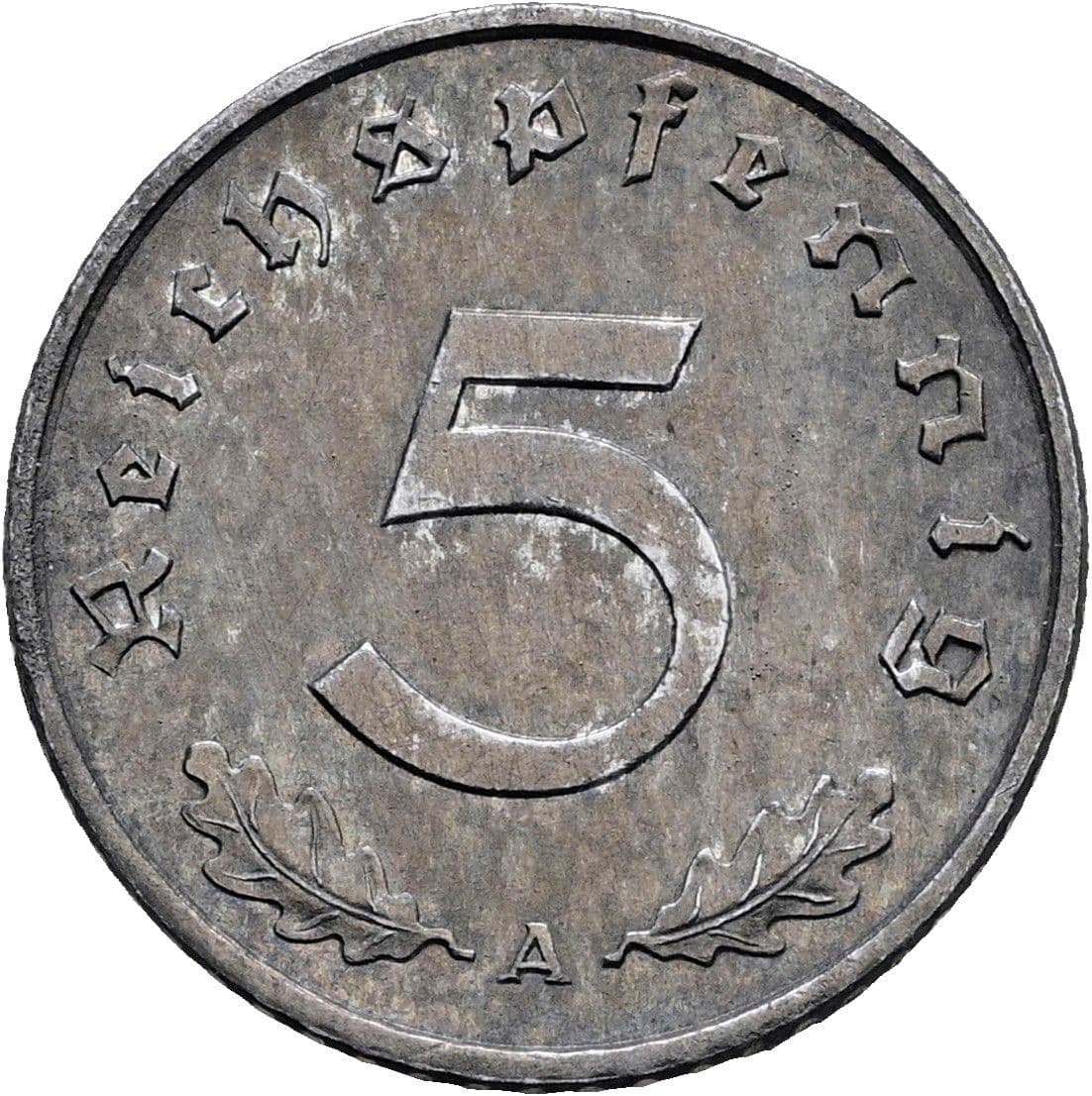 5 Reichspfennig 1942 A – Vorderseite