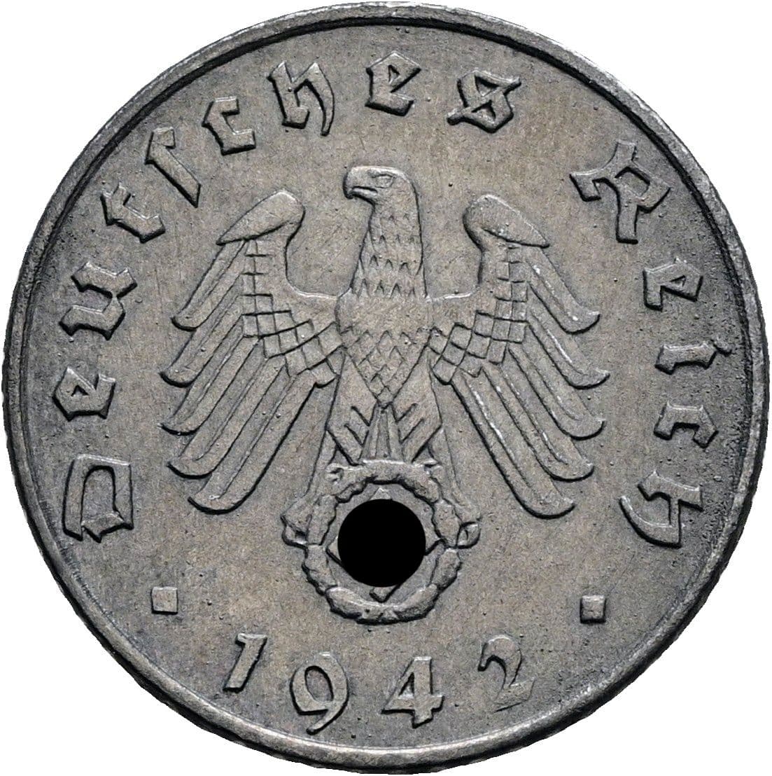 5 Reichspfennig 1942 A – Rückseite