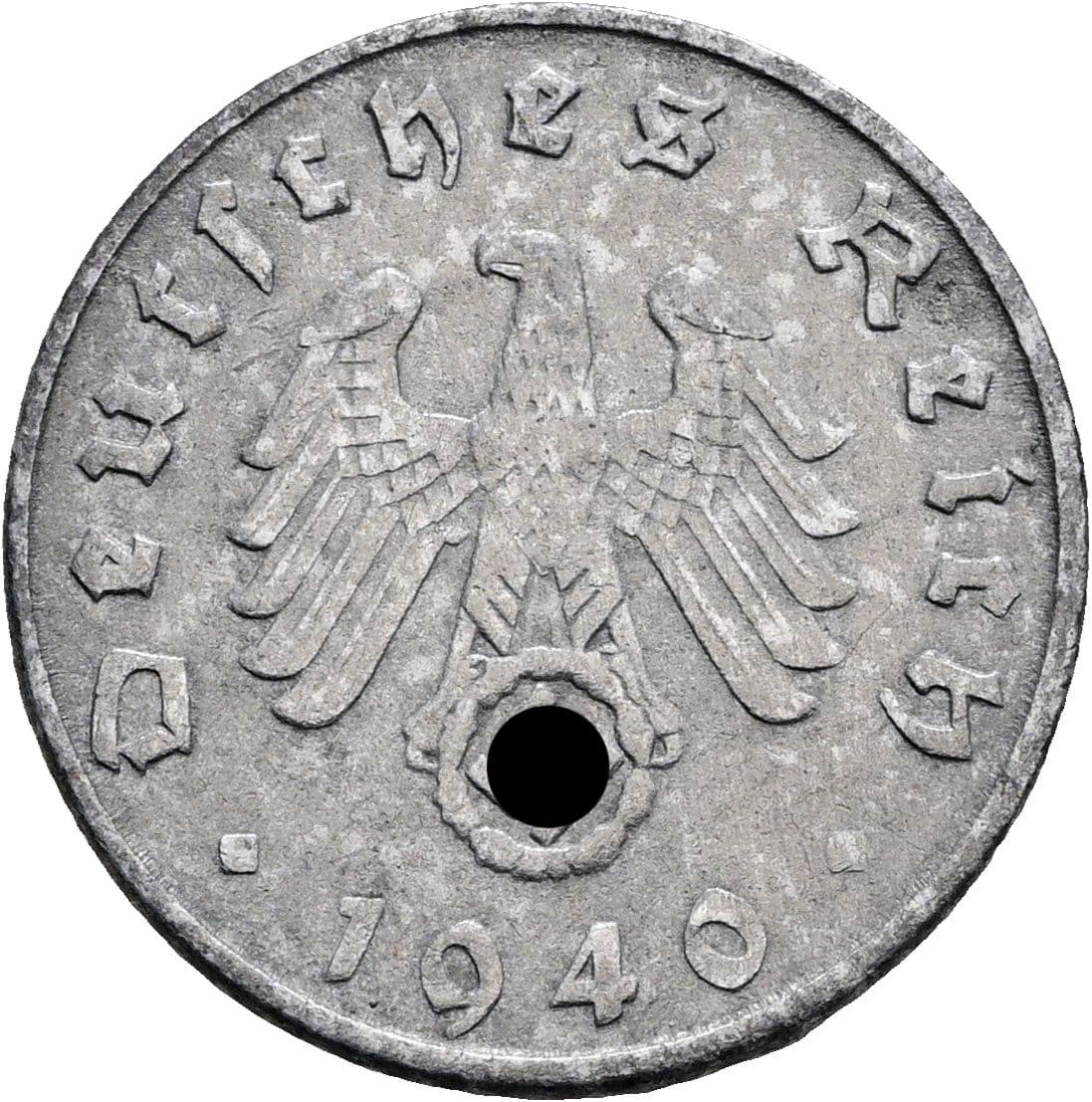 5 Reichspfennig 1940 D – Rückseite