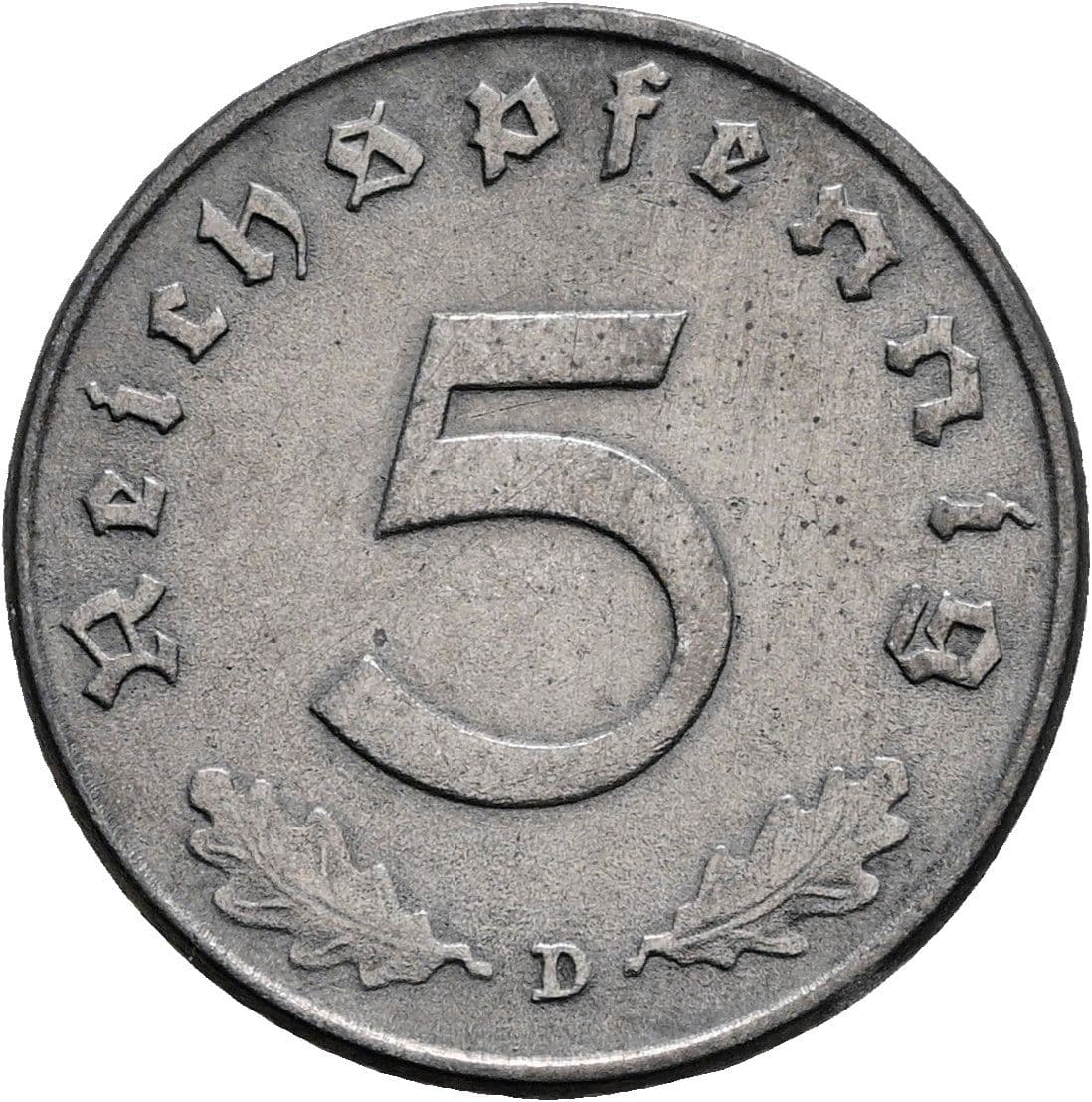 5 Reichspfennig 1940 D – Vorderseite