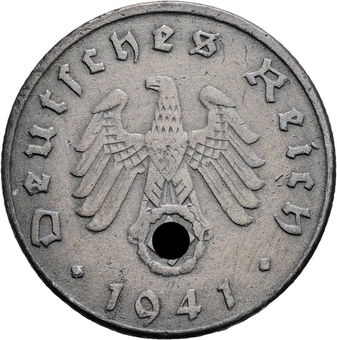 5 Reichspfennig 1941 D – Rückseite