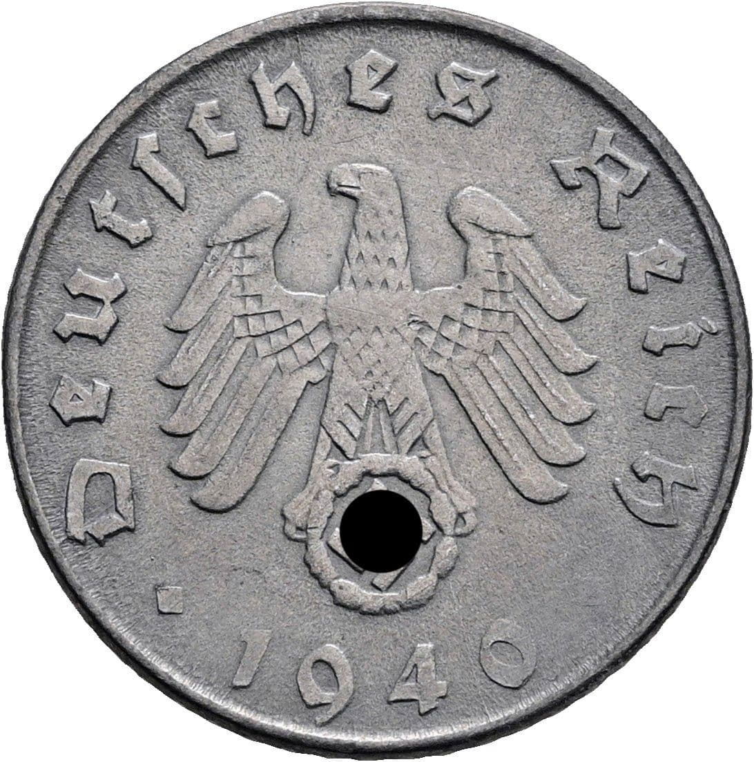 5 Reichspfennig 1940 D – Rückseite