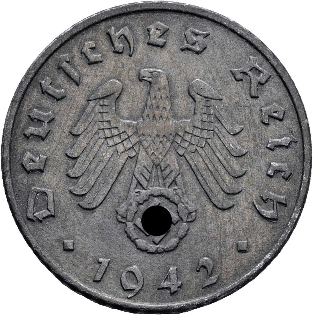 5 Reichspfennig 1942 A – Rückseite