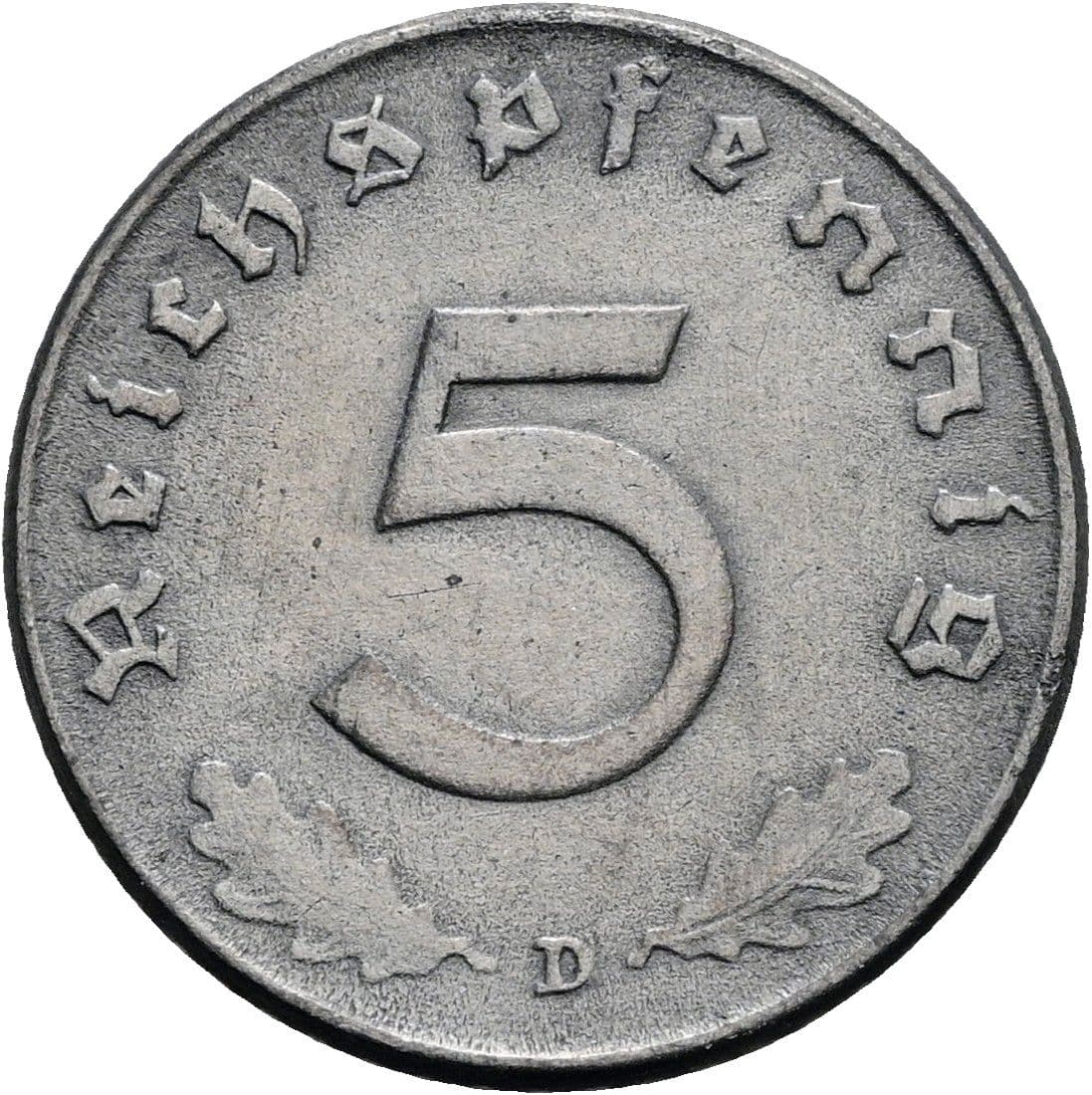 5 Reichspfennig 1941 D – Vorderseite