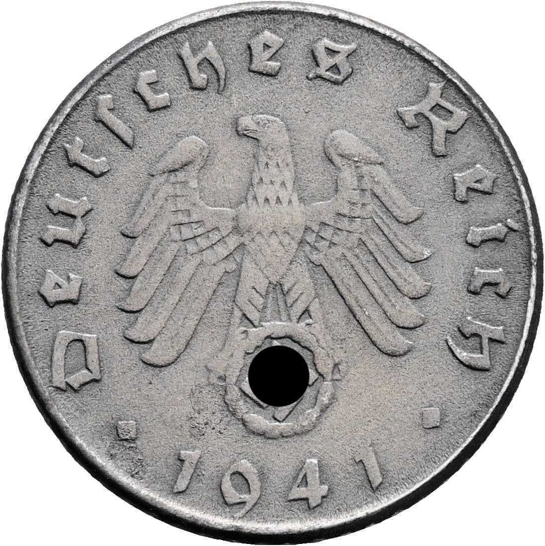 5 Reichspfennig 1941 D – Rückseite