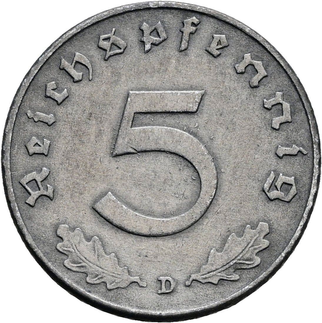 5 Reichspfennig 1941 D – Vorderseite